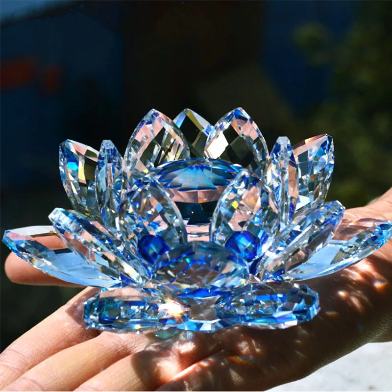 Paper Weight Crystal - 80mm cristal de quartzo flor de