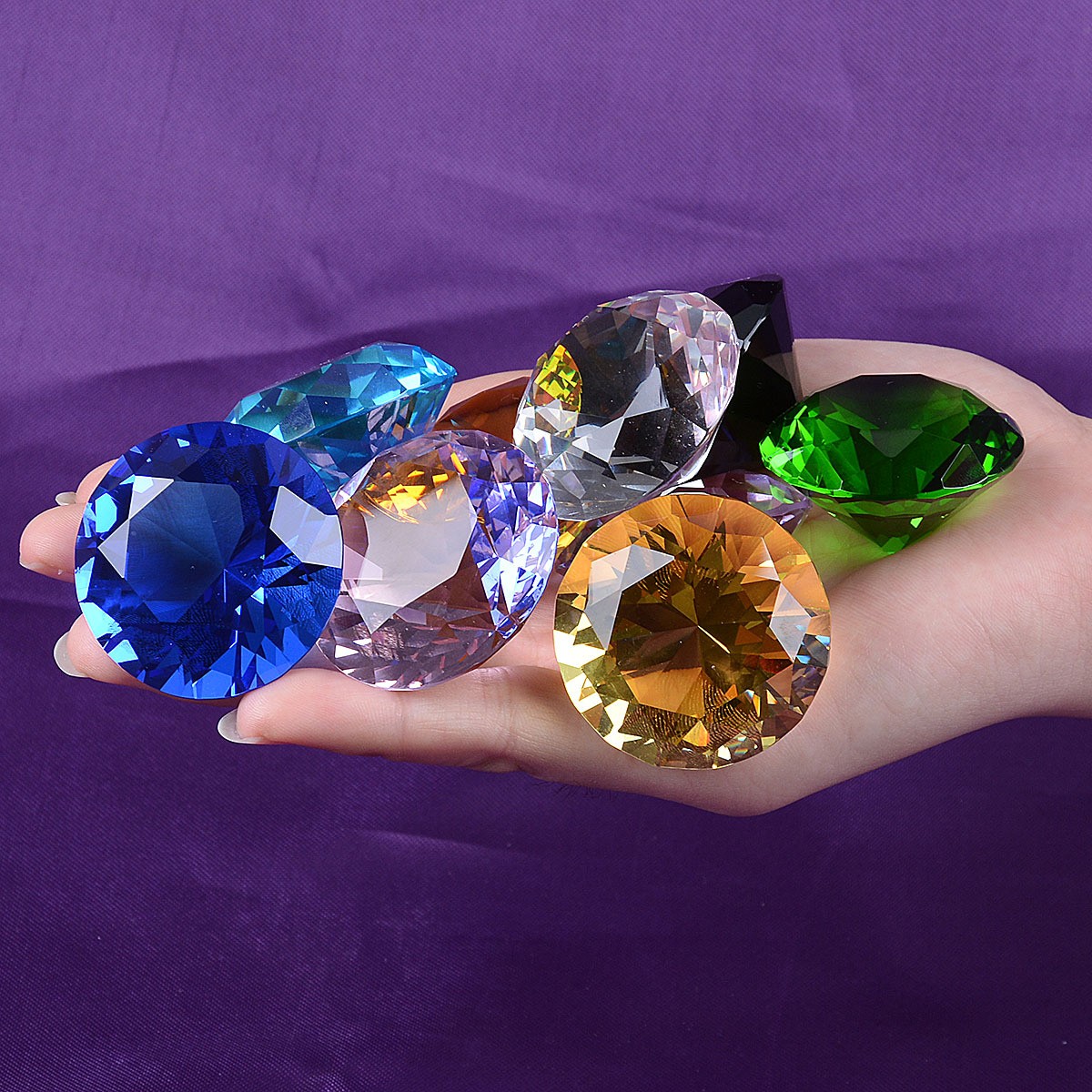 Paper Weight Crystal - 1 pçs cristal diamante em forma