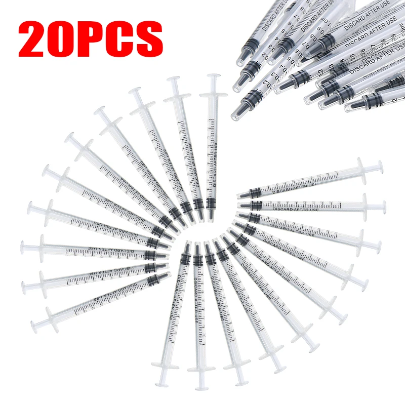 20PCS Seringa Plástica Descart - Gel Refill Pack avaliação e preço