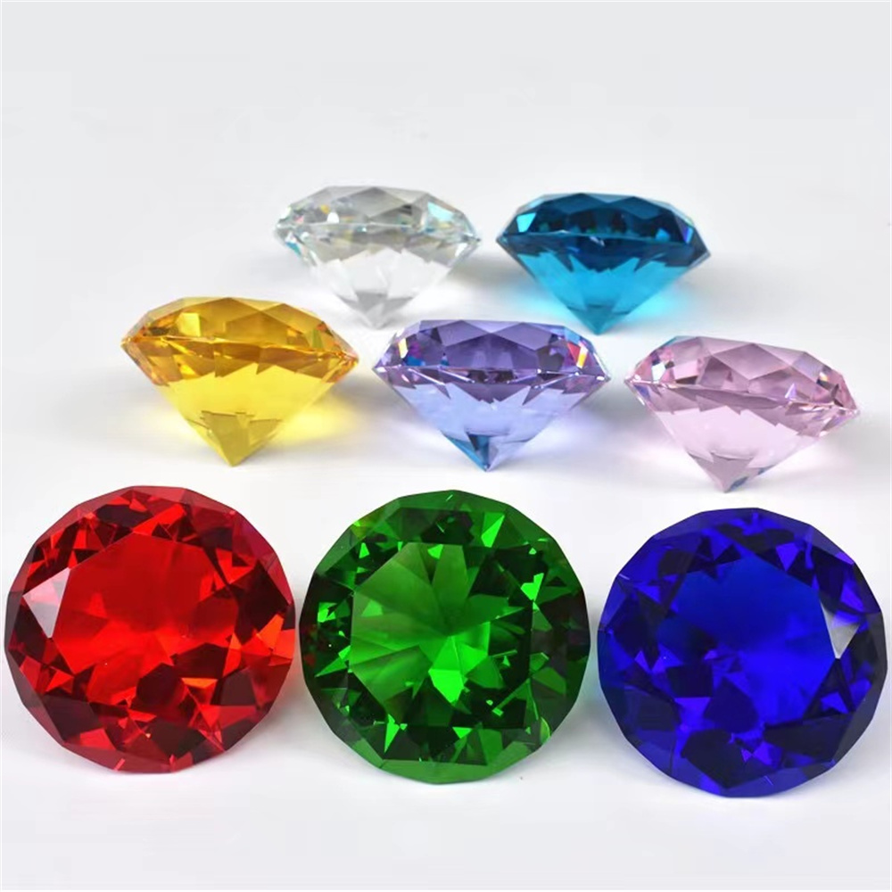 Cristal Diamante Em Forma De P - Paper Weight Crystal avaliação e preço