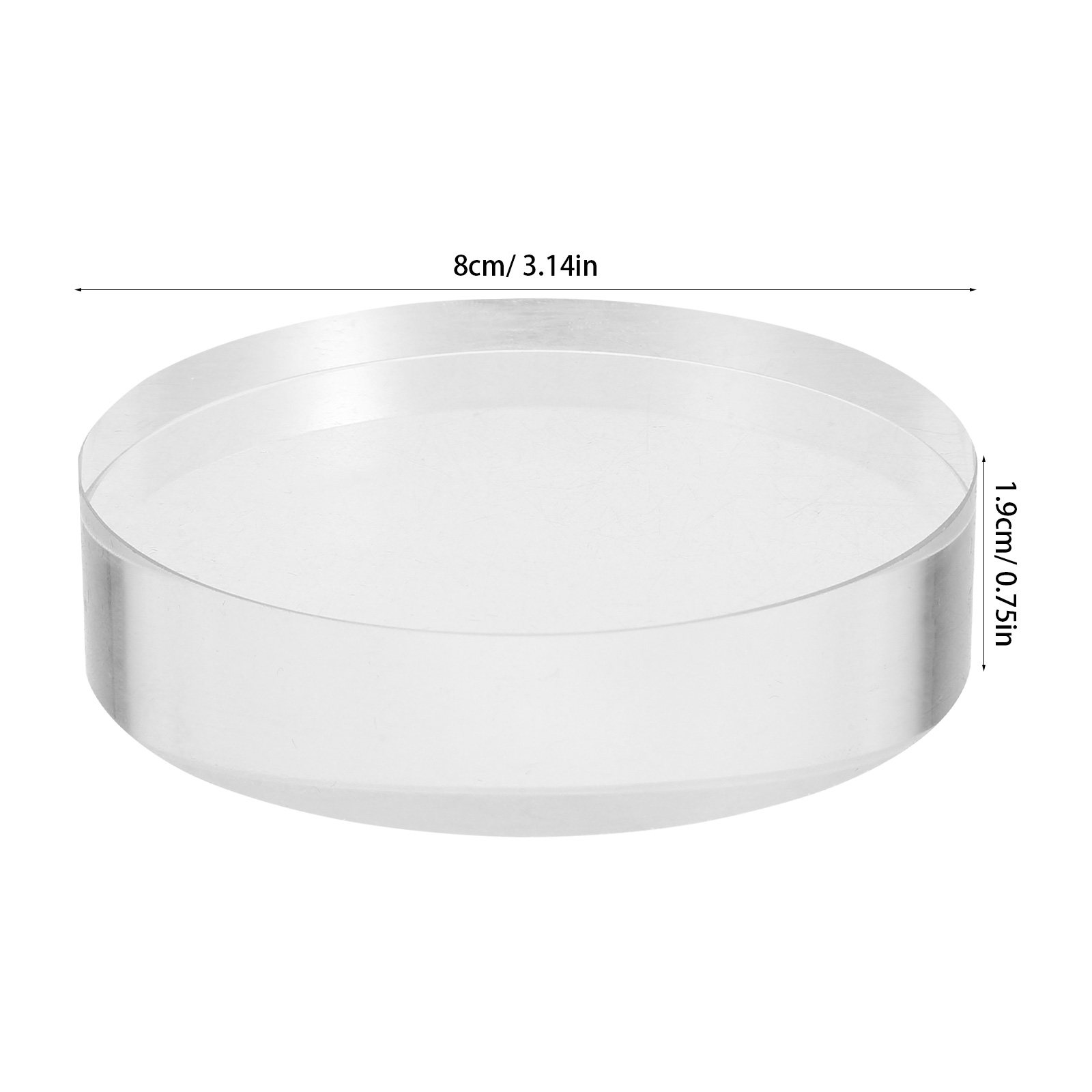 Peso de Papel Redondo Transpar - Paper Weight Crystal avaliação e preço