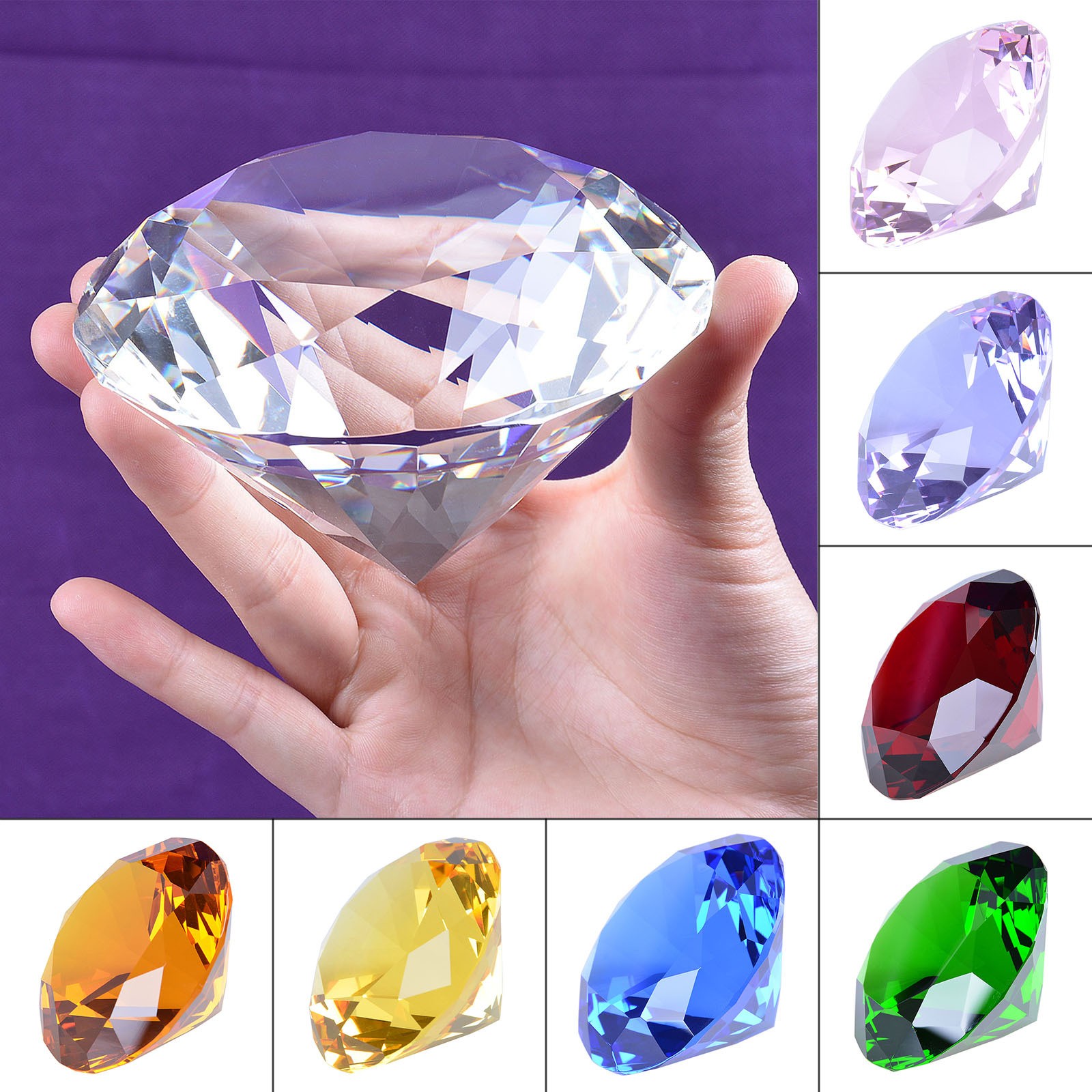 1 pçs cristal diamante em form - Paper Weight Crystal avaliação e preço