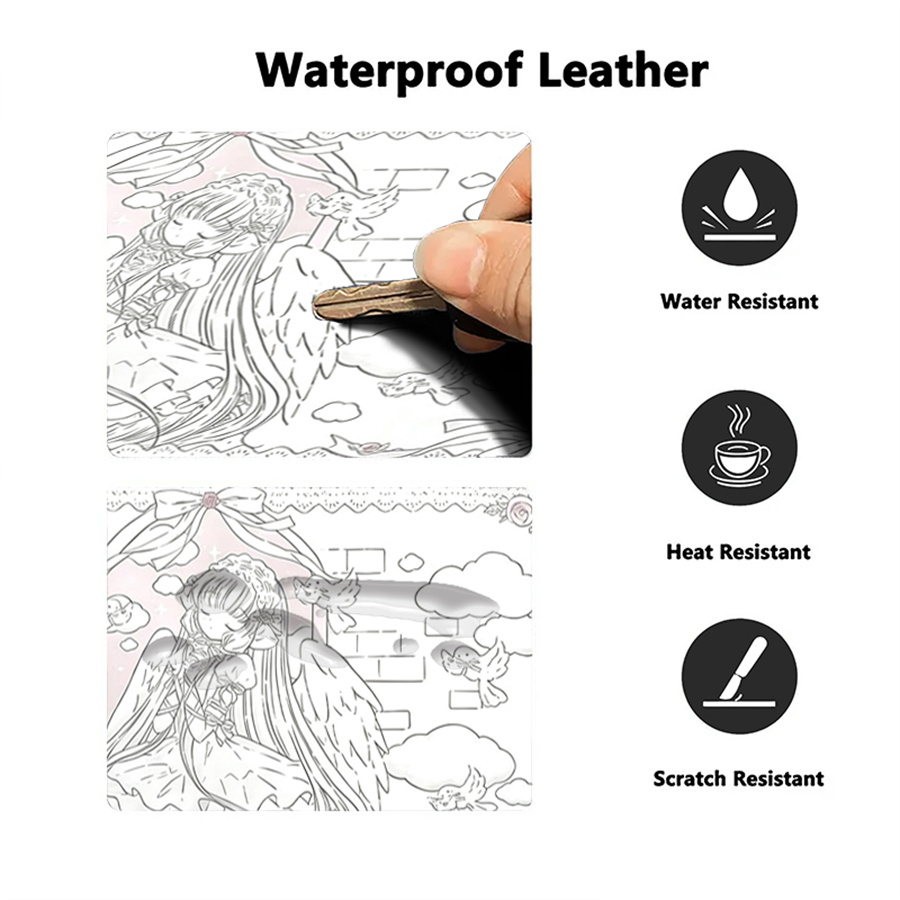 Tapete de Couro para Mouse, Ta - Leather Desk Pad avaliação e preço